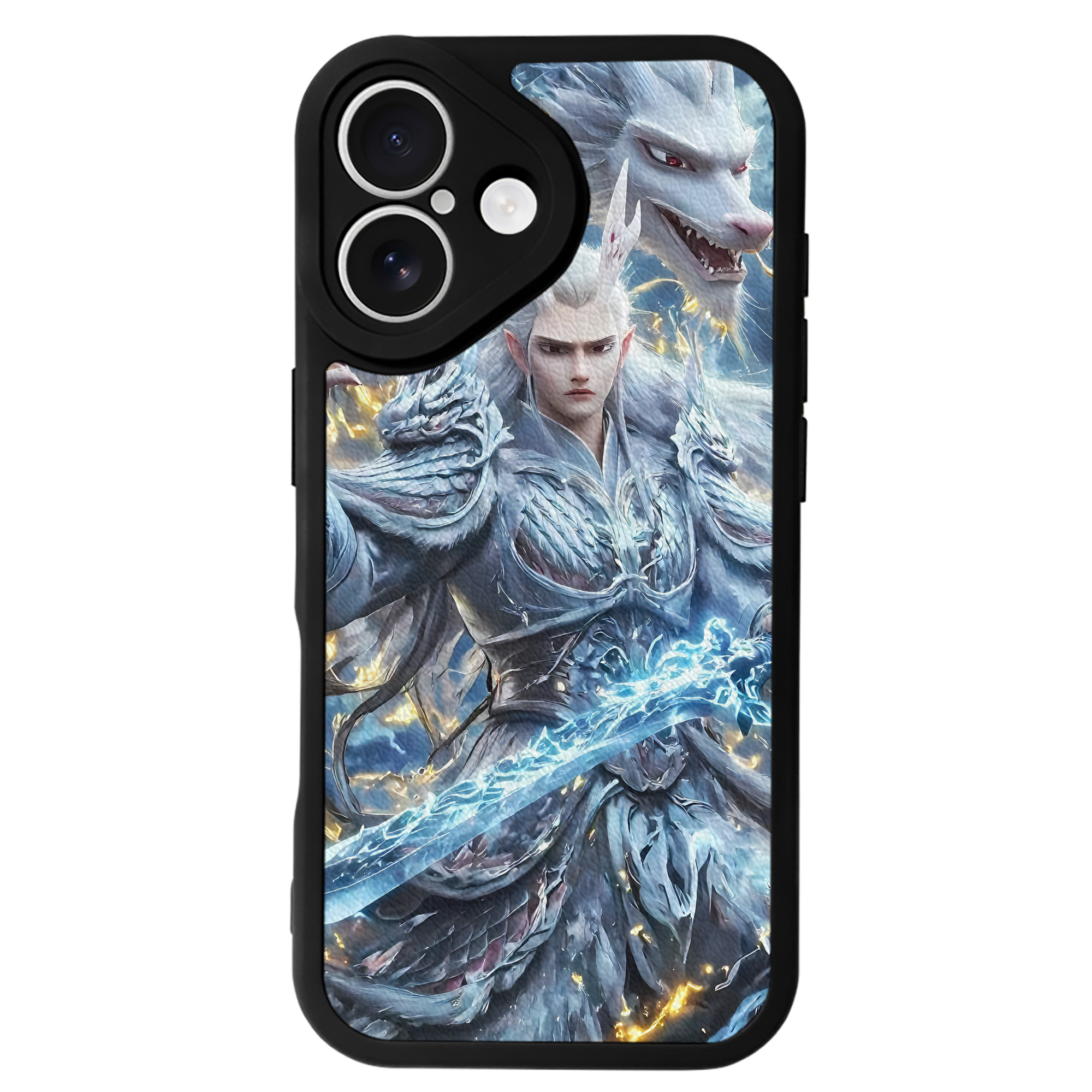 （画像用） Ne Zha 2 ナタ 魔童の大暴れ 【iPhone 16シリーズ対応】シリコンスマホケース（レザー調） 材質：シリコン